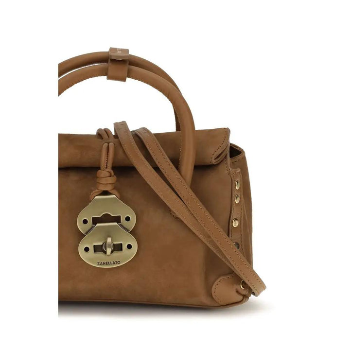 Zanellato Sample Sale | Zanellato Brown Calf Leather Bos Taurus Shoulder Bag - | Designer outlet