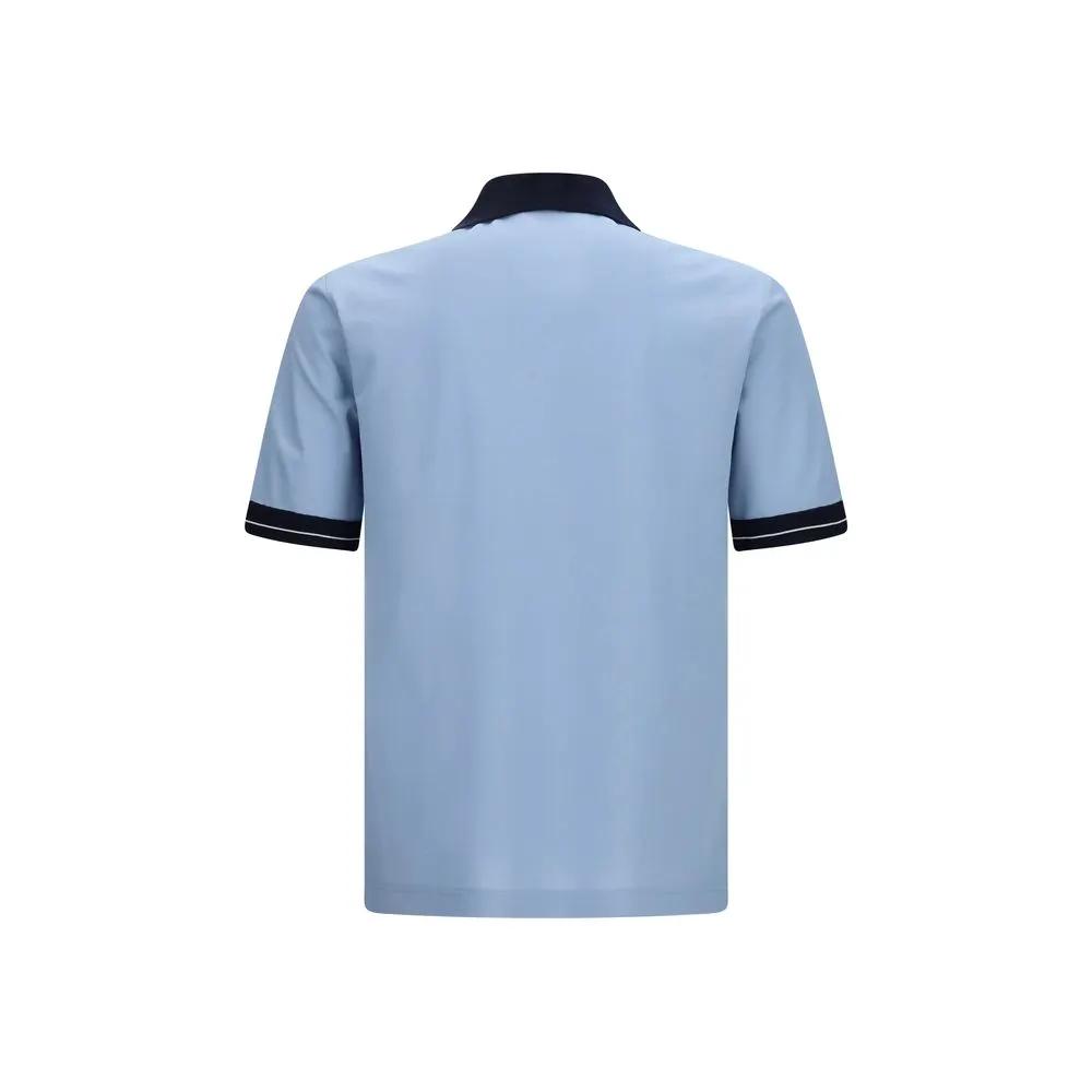 Ferragamo Sample Sale | Ferragamo Blue Cotton Polo Shirt - | Designer outlet