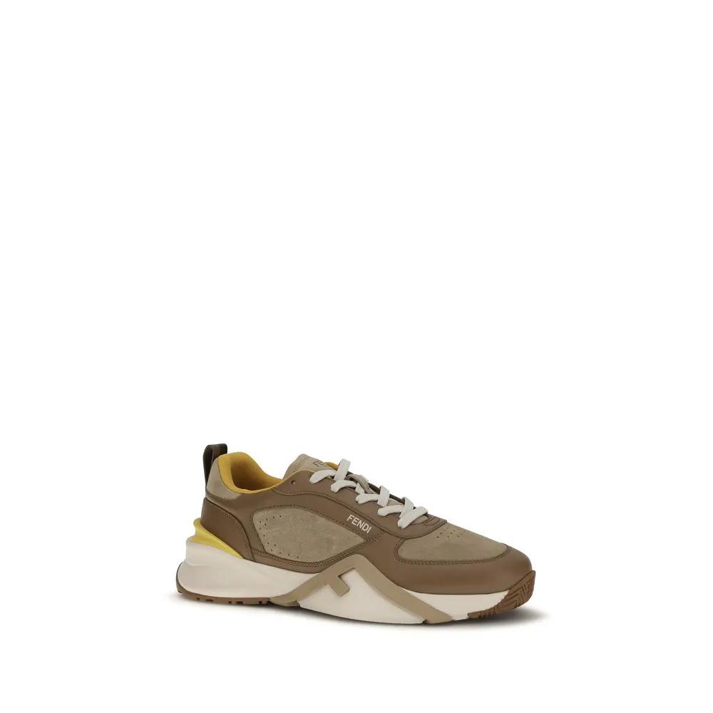Fendi Sample Sale | Fendi Multicolor Calf Leather Bos Taurus Athletic Sneakers - | Designer outlet