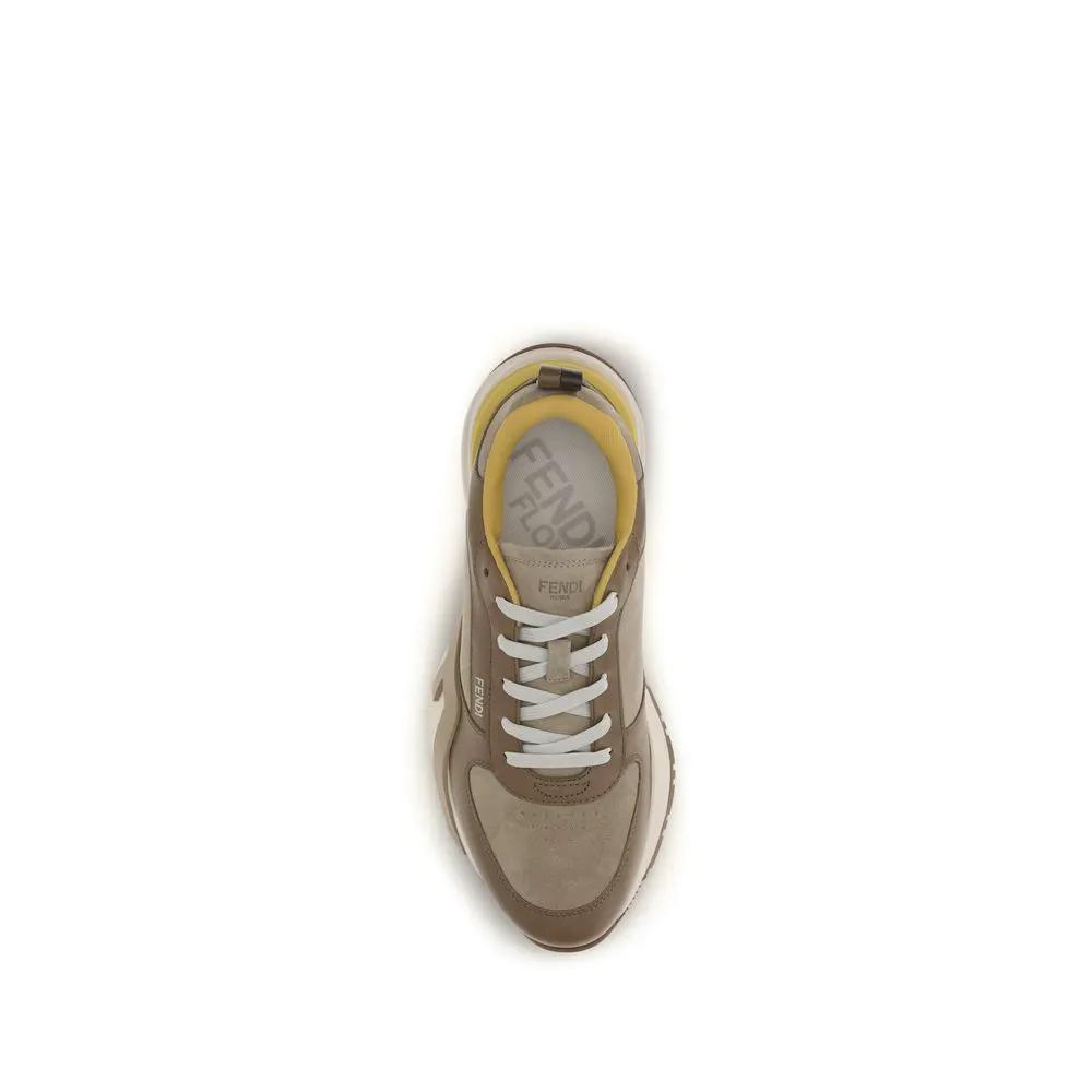 Fendi Sample Sale | Fendi Multicolor Calf Leather Bos Taurus Athletic Sneakers - | Designer outlet