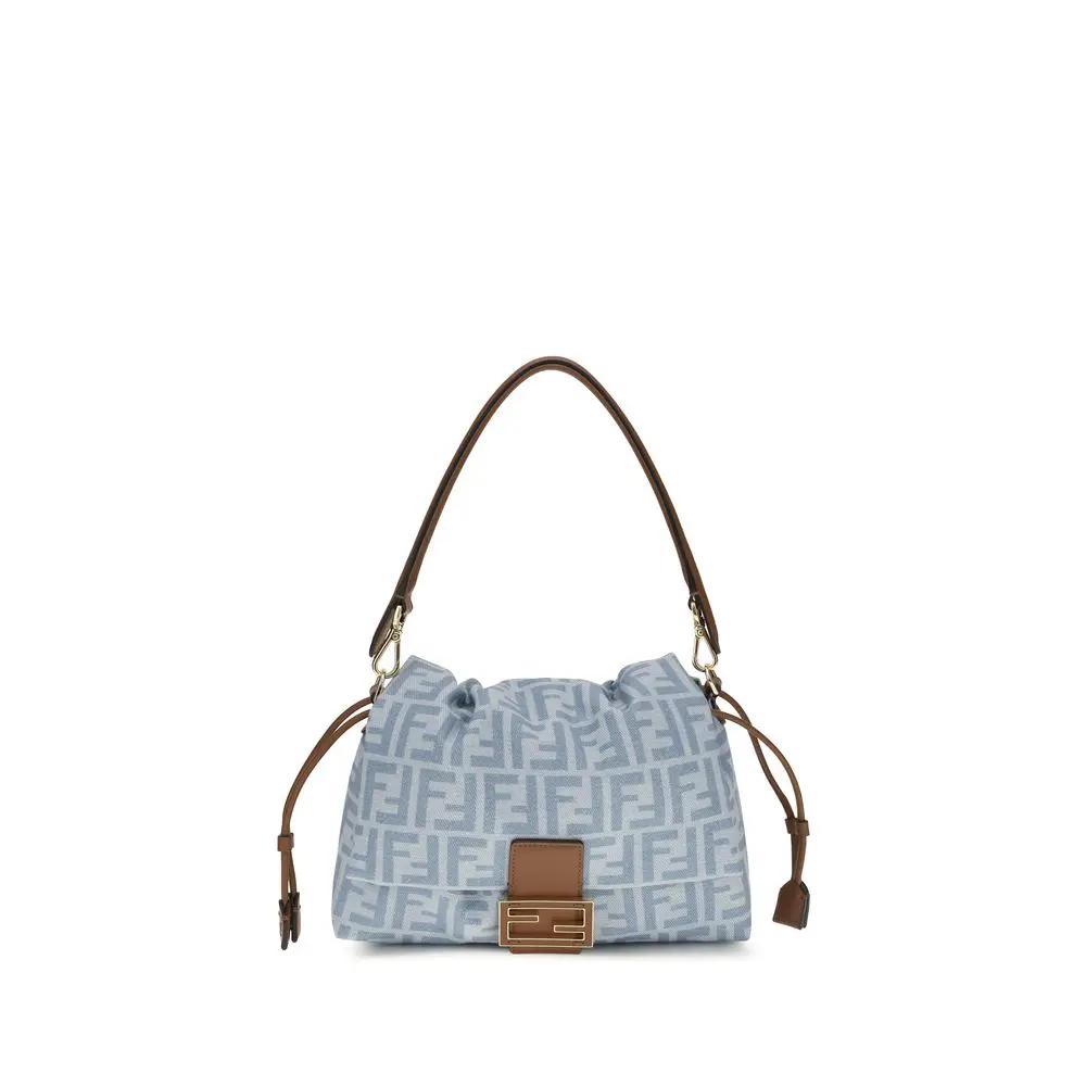 Fendi Sample Sale | Fendi Blue Cotton Shoulder Bag - | Designer outlet