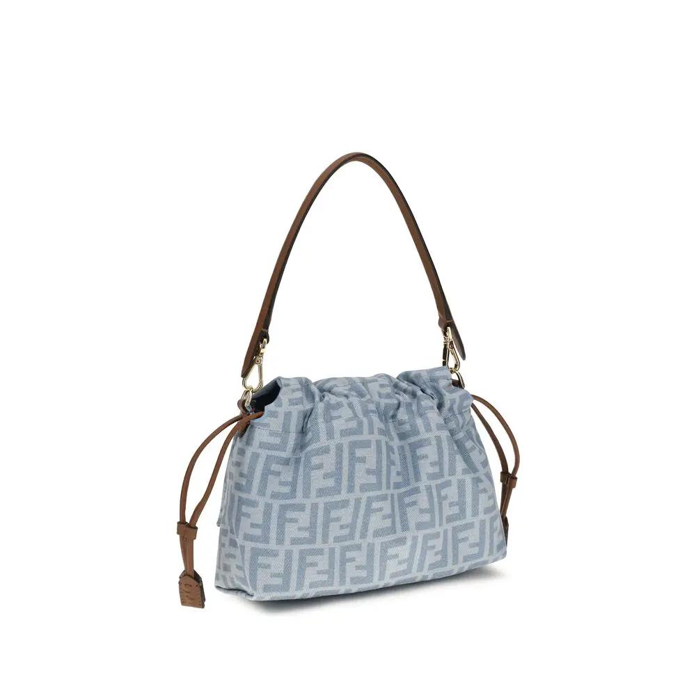 Fendi Sample Sale | Fendi Blue Cotton Shoulder Bag - | Designer outlet