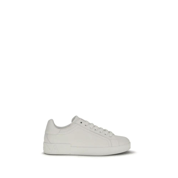 Dolce &amp; Gabbana Sample Sale | Dolce &amp; Gabbana White Calf Leather Bos Taurus Low Top Sneakers - | Designer outlet