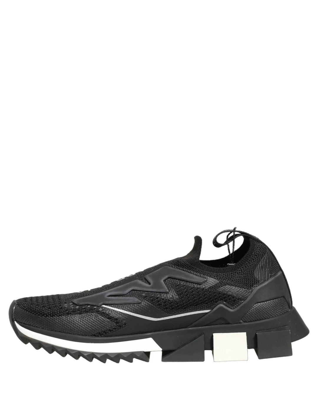 Dolce &amp; Gabbana Sample Sale | Dolce &amp; Gabbana Black White Sorrento Slip-On Logo Sneakers Shoes - | Designer outlet