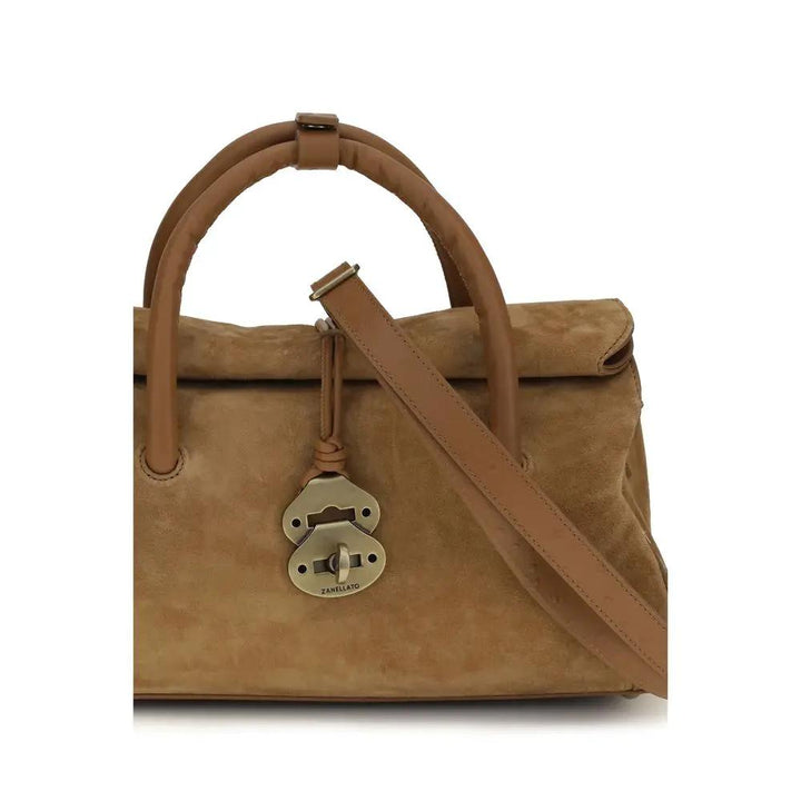 Zanellato Sample Sale | Zanellato Brown Calf Leather Bos Taurus Shoulder Bag - | Designer outlet