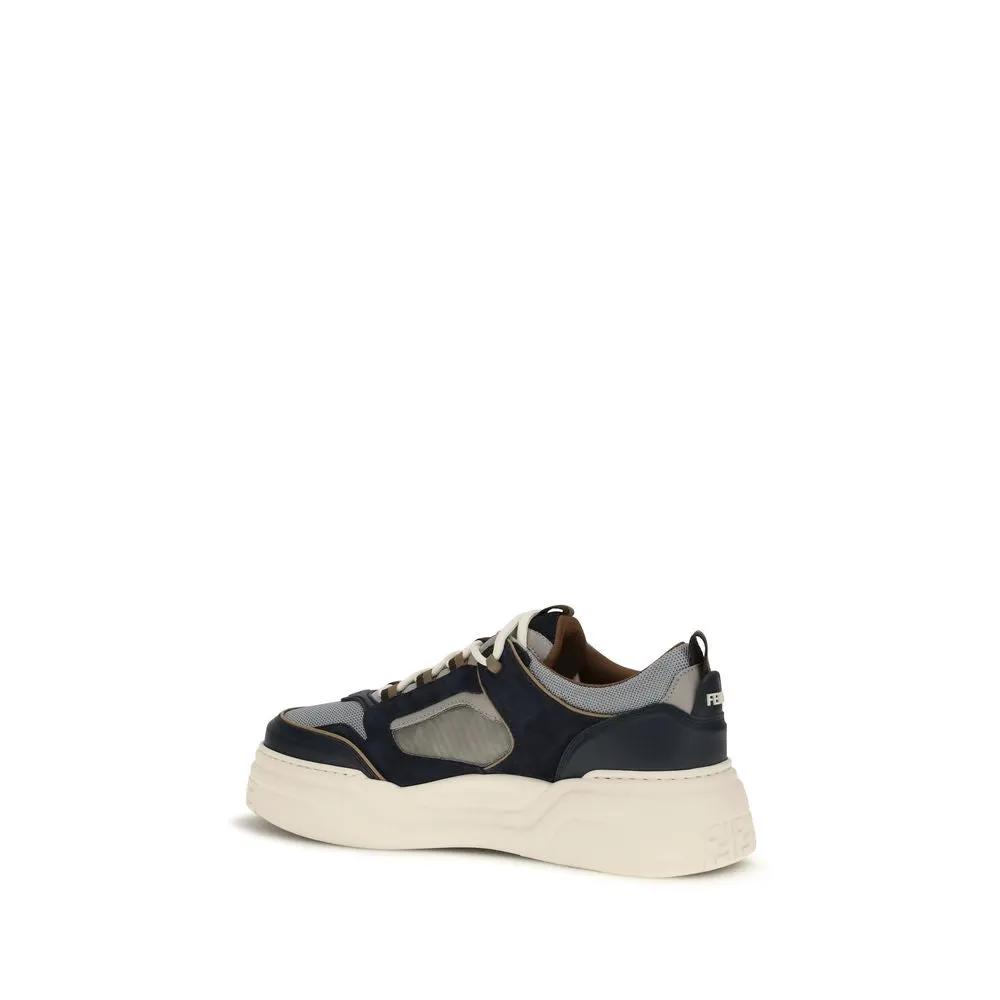 Fendi Sample Sale | Fendi Multicolor Calf Leather Bos Taurus Athletic Sneakers - | Designer outlet