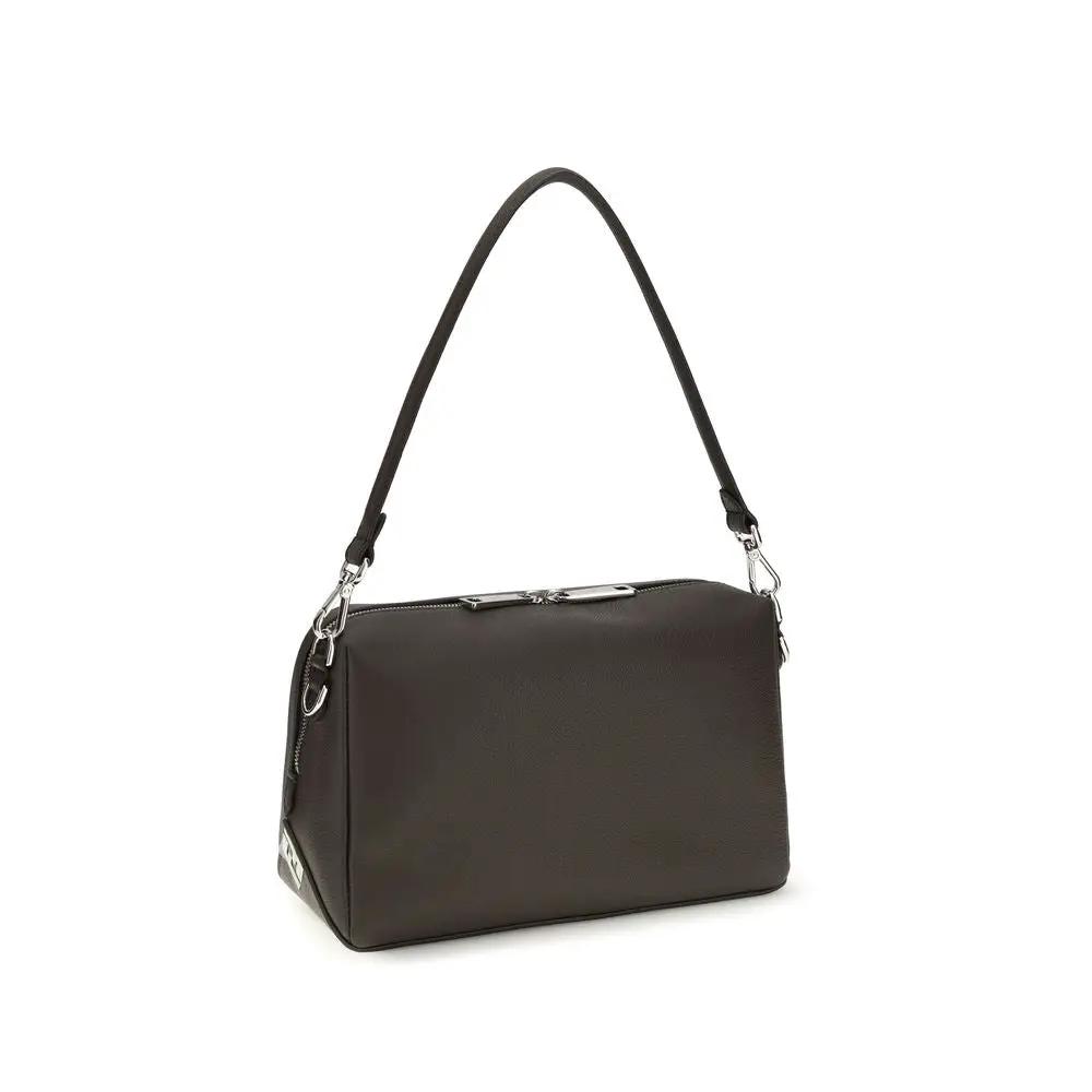 Fendi Sample Sale | Fendi Brown Calf Leather Bos Taurus Shoulder Bag - | Designer outlet