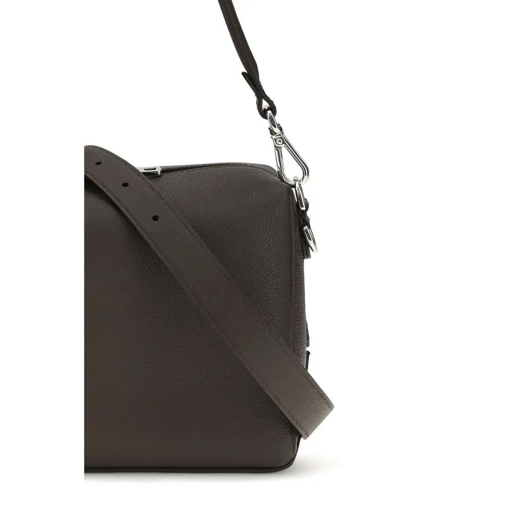 Fendi Sample Sale | Fendi Brown Calf Leather Bos Taurus Shoulder Bag - | Designer outlet