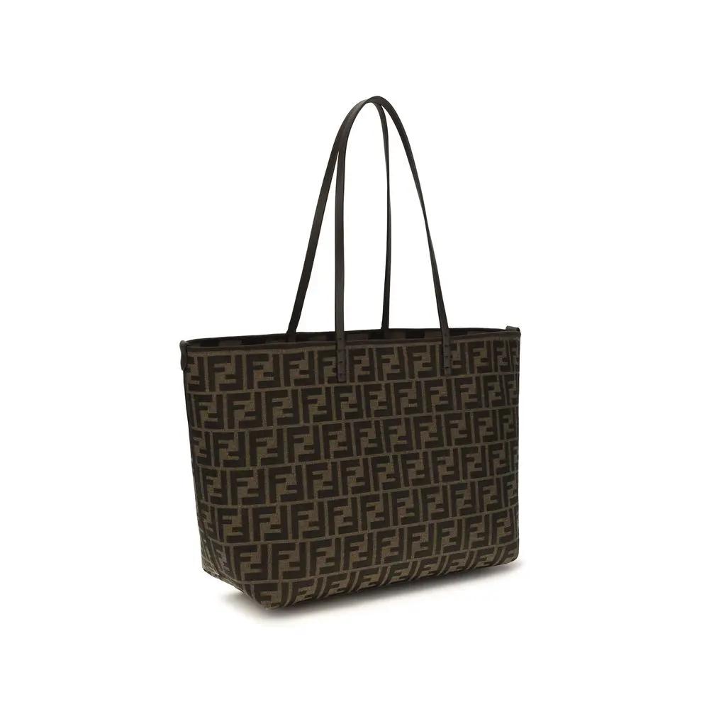 Fendi Sample Sale | Fendi Brown Fabric Shoulder Bag - | Designer outlet