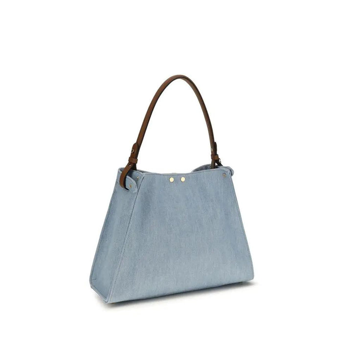 Fendi Sample Sale | Fendi Blue Calf Leather Bos Taurus Shoulder Bag - | Designer outlet