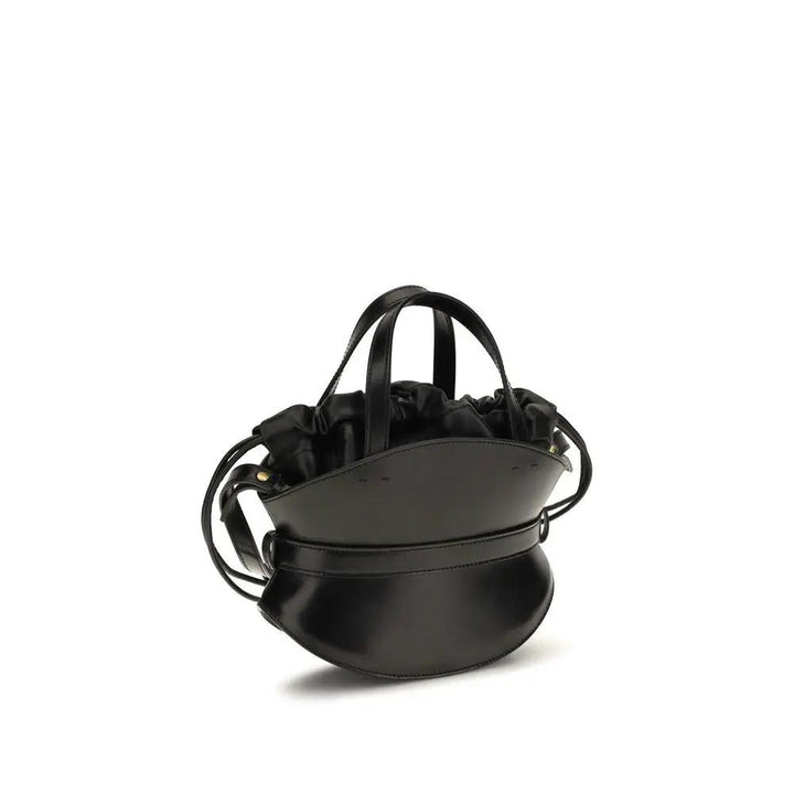 Balmain Sample Sale | Balmain Black Calf Leather Bos Taurus Shoulder Bag - | Designer outlet