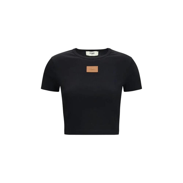Fendi Sample Sale | Fendi Black Cotton T-Shirt - | Designer outlet