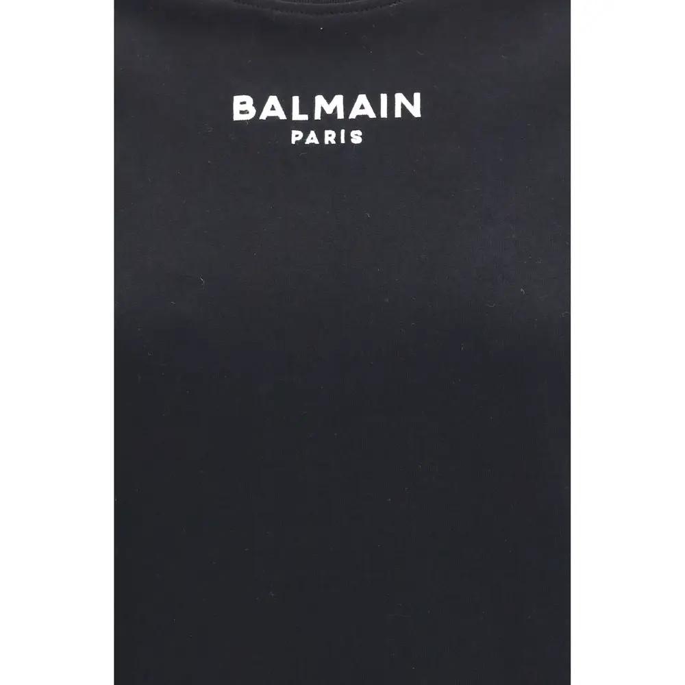 Balmain Sample Sale | Balmain Black Cotton T-Shirt - | Designer outlet