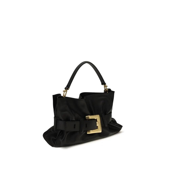 Balmain Sample Sale | Balmain Black Calf Leather Bos Taurus Shoulder Bag - | Designer outlet