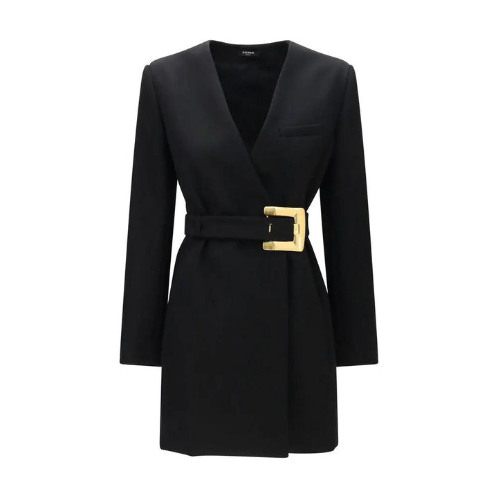 Balmain Sample Sale | Balmain Black Wool Oves Aries Blazer - | Designer outlet
