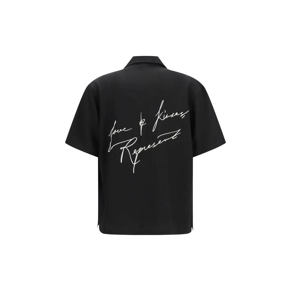 Represent Sample Sale | Represent Black Lyocell Pattern Shirt - | Designer outlet