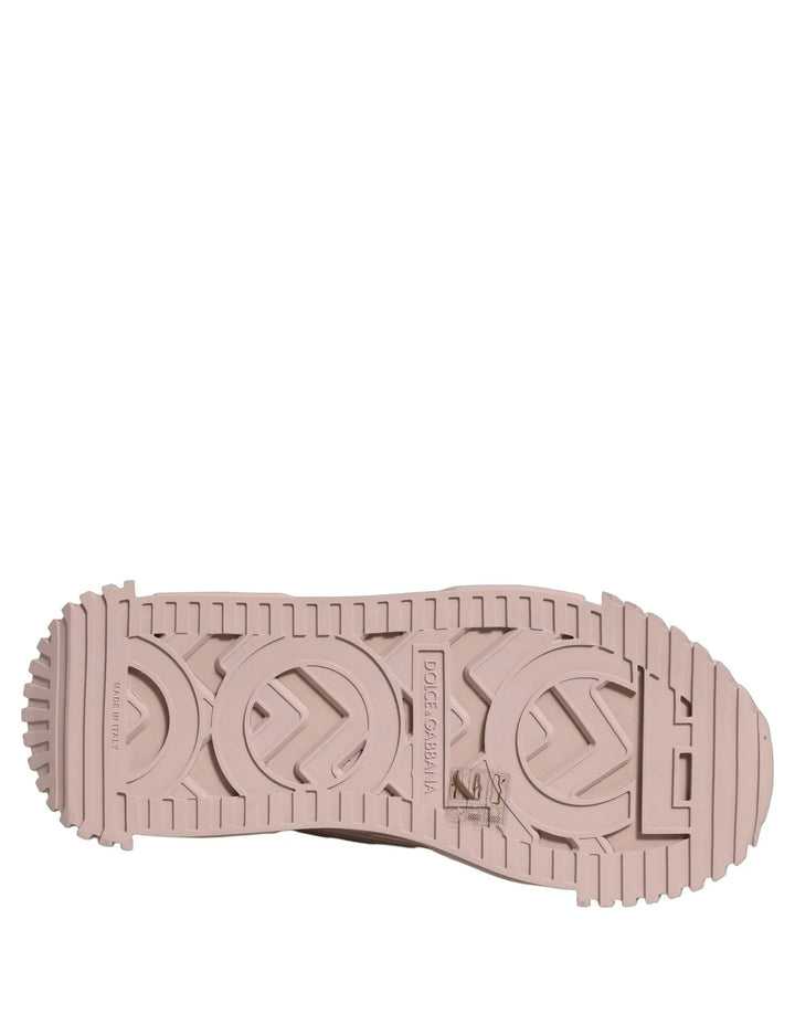 Dolce &amp; Gabbana Sample Sale | Dolce &amp; Gabbana Pink Lace NS1 Low Top Sneaker Sports Shoes - | Designer outlet
