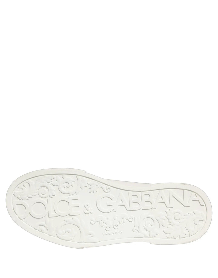 Dolce &amp; Gabbana Sample Sale | Dolce &amp; Gabbana White Leather DG Logo Low Top Sneakers Shoes - | Designer outlet