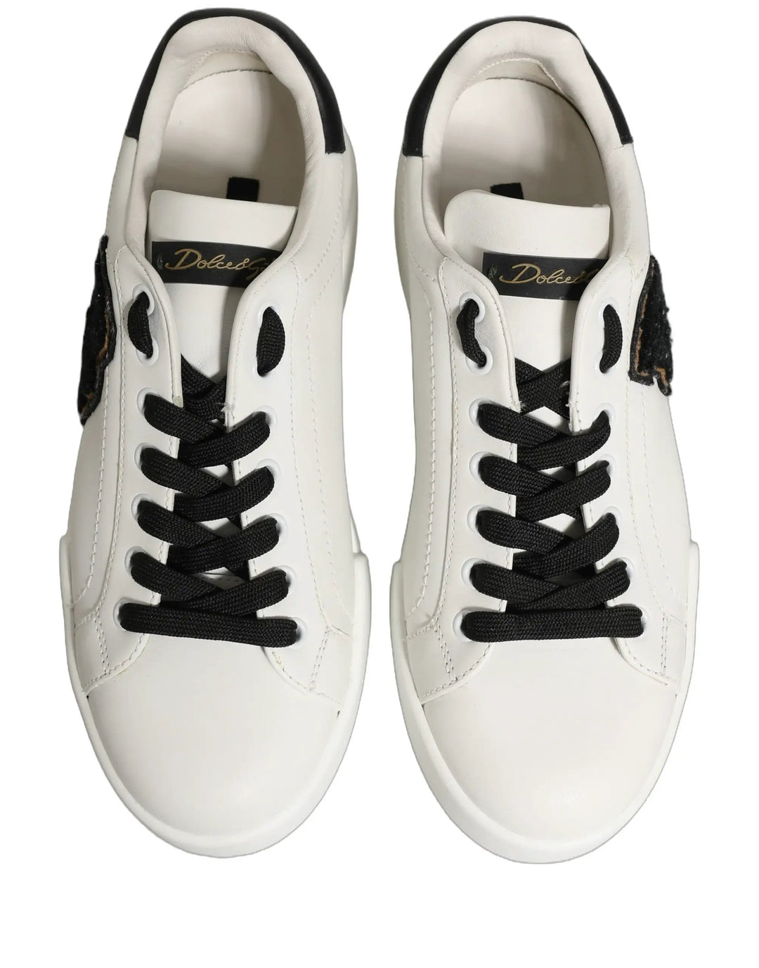Dolce &amp; Gabbana Sample Sale | Dolce &amp; Gabbana White Leather DG Logo Low Top Sneakers Shoes - | Designer outlet