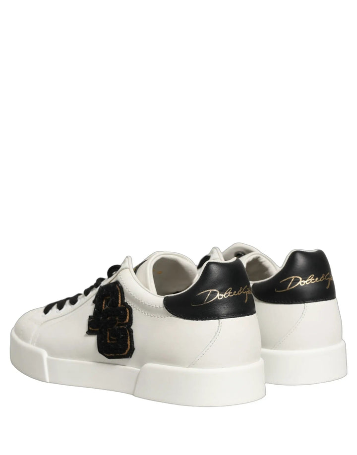 Dolce &amp; Gabbana Sample Sale | Dolce &amp; Gabbana White Leather DG Logo Low Top Sneakers Shoes - | Designer outlet
