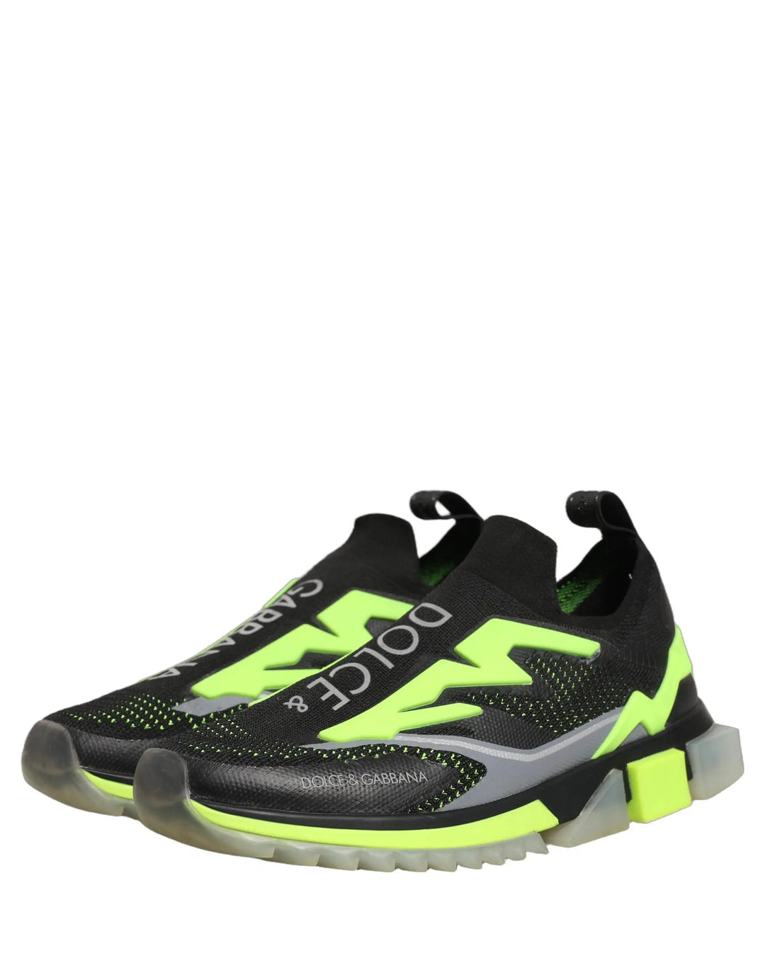 Dolce &amp; Gabbana Sample Sale | Dolce &amp; Gabbana Black Green Sorrento Low Top Sneakers Shoes - | Designer outlet