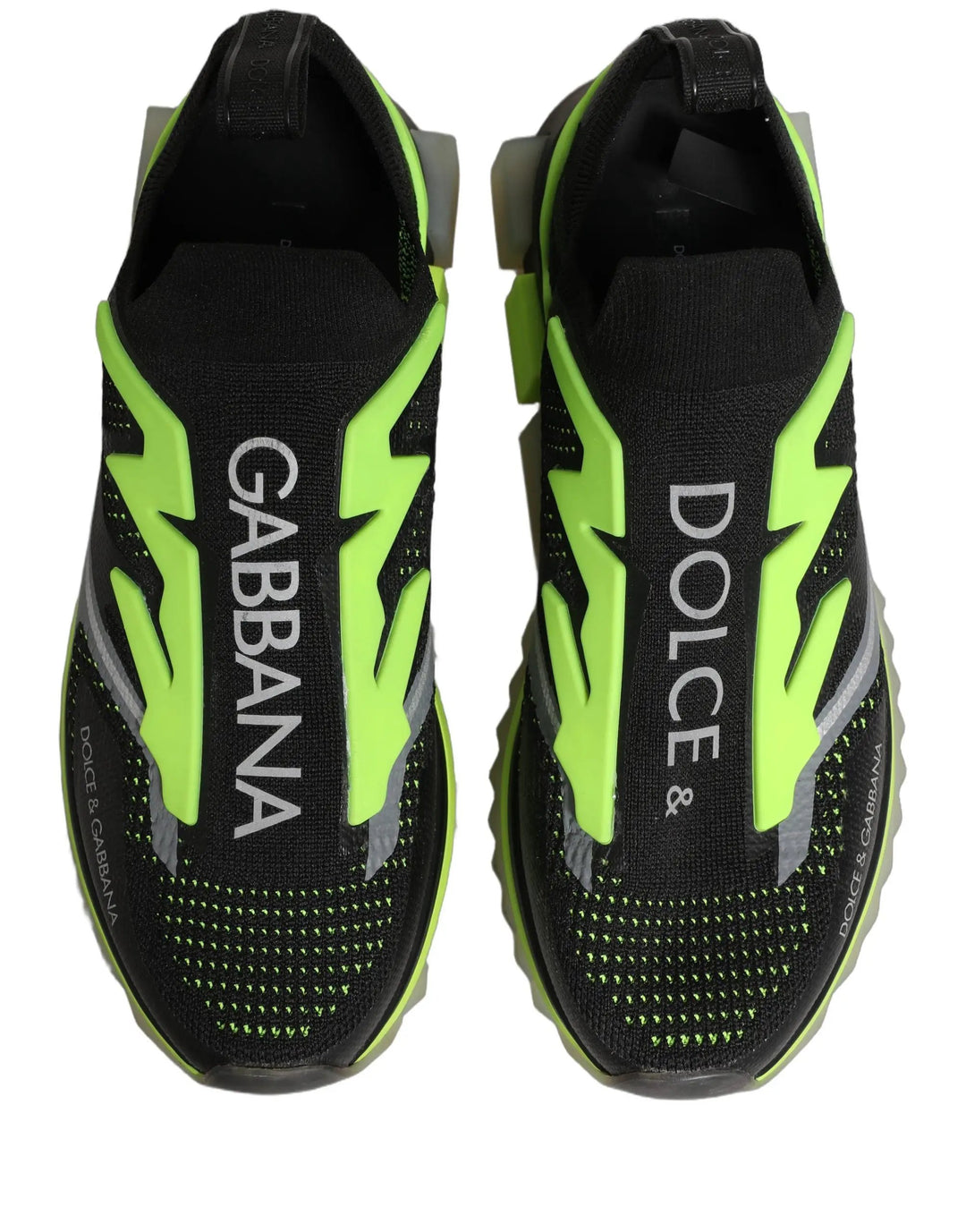 Dolce &amp; Gabbana Sample Sale | Dolce &amp; Gabbana Black Green Sorrento Low Top Sneakers Shoes - | Designer outlet