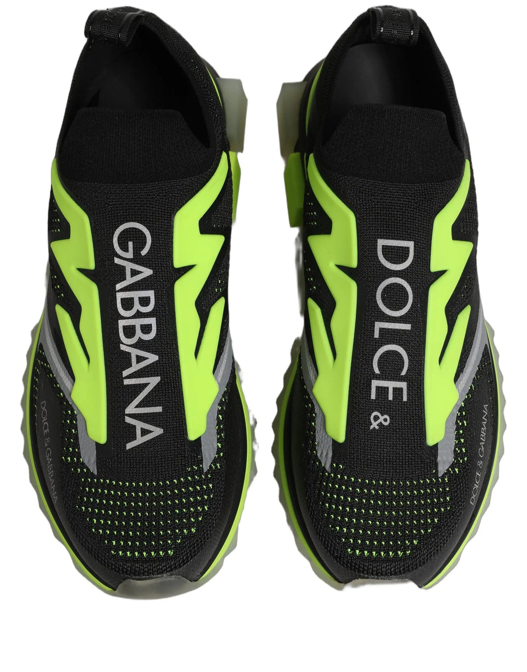 Dolce &amp; Gabbana Sample Sale | Dolce &amp; Gabbana Black Green Sorrento Low Top Sneakers Shoes - | Designer outlet