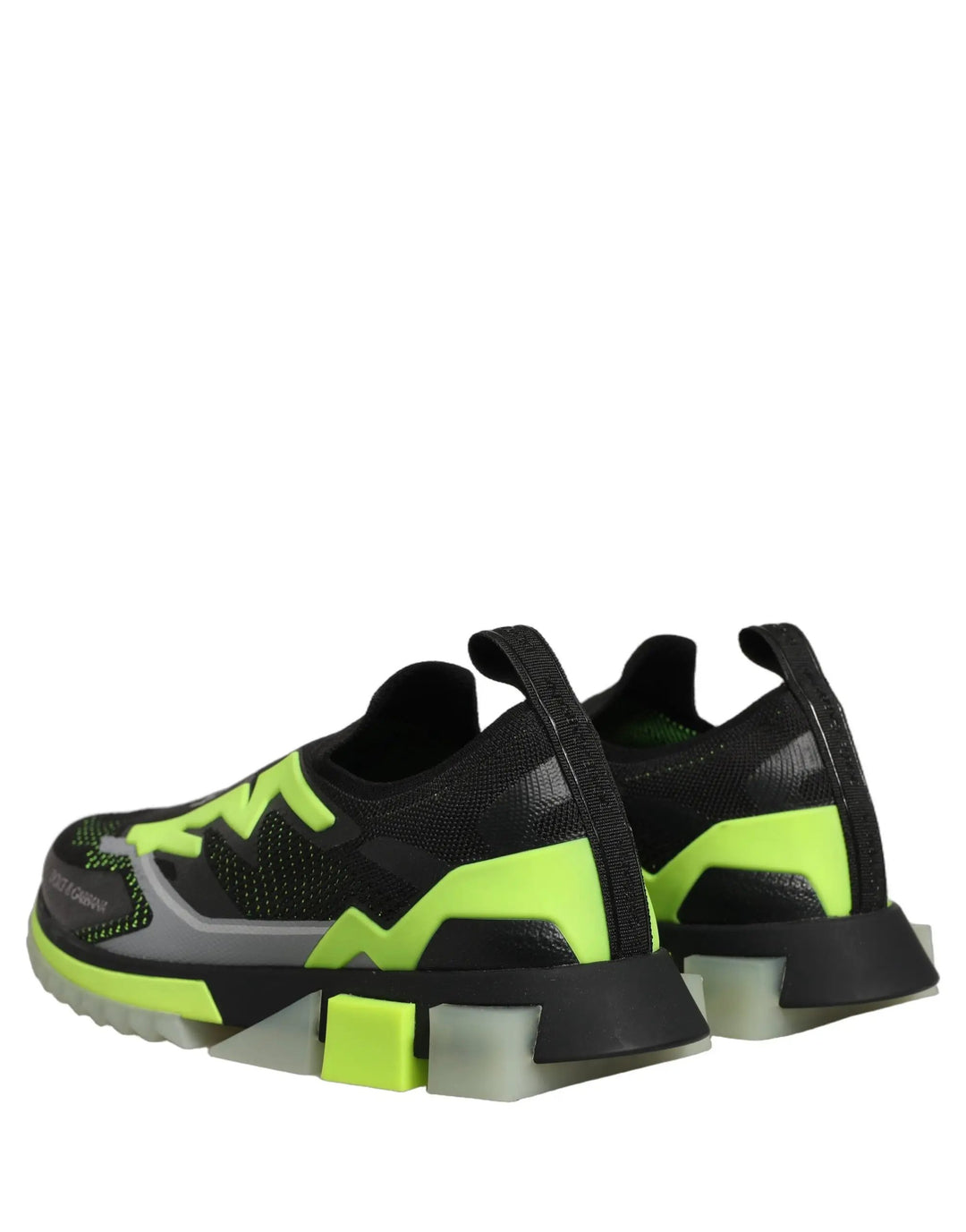 Dolce &amp; Gabbana Sample Sale | Dolce &amp; Gabbana Black Green Sorrento Low Top Sneakers Shoes - | Designer outlet