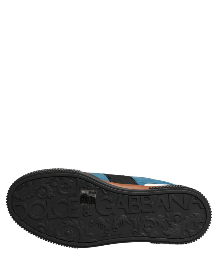 Dolce &amp; Gabbana Sample Sale | Dolce &amp; Gabbana Multicolor Leather MIAMI Low Top Men Sneakers Shoes - | Designer outlet