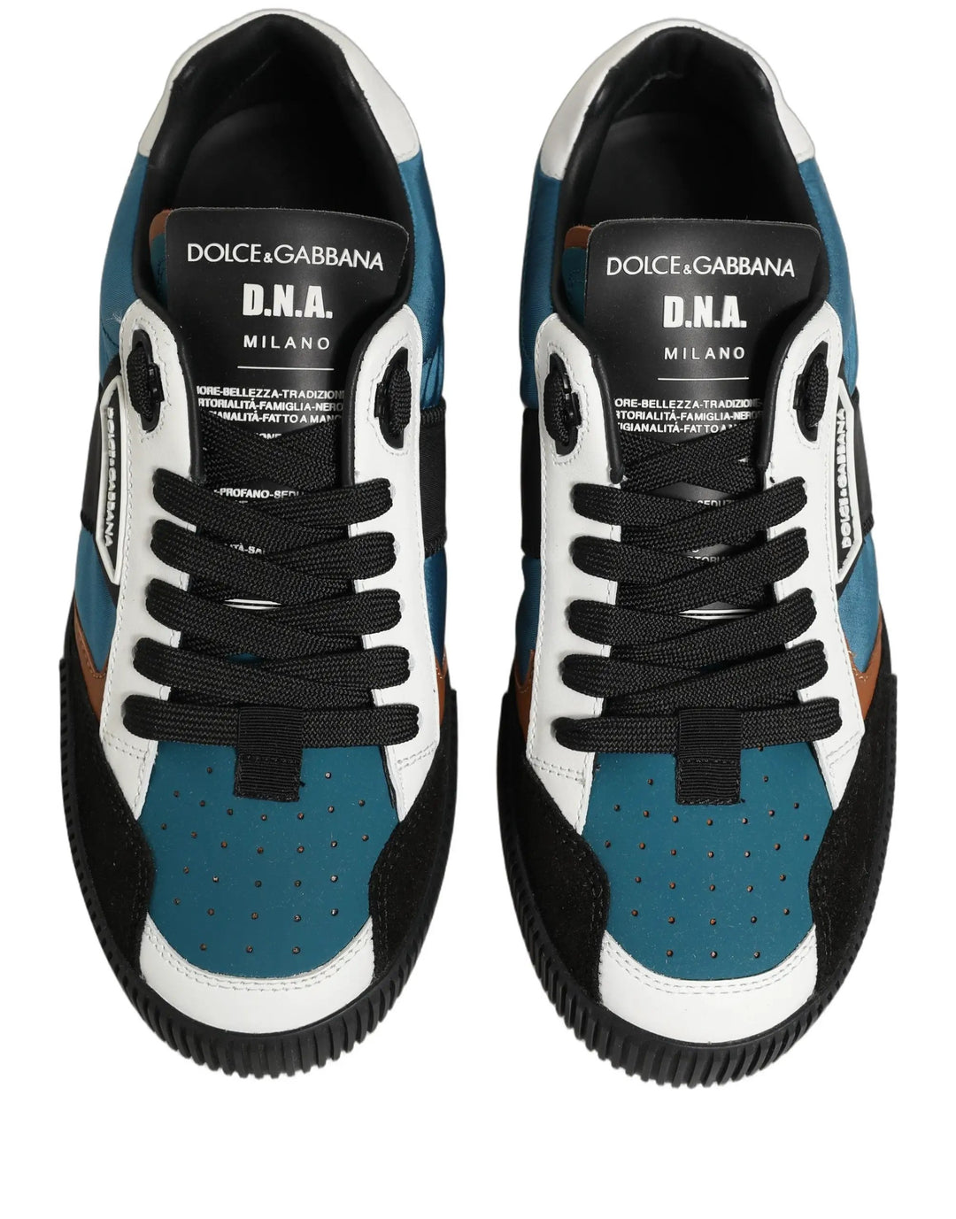 Dolce &amp; Gabbana Sample Sale | Dolce &amp; Gabbana Multicolor Leather MIAMI Low Top Men Sneakers Shoes - | Designer outlet
