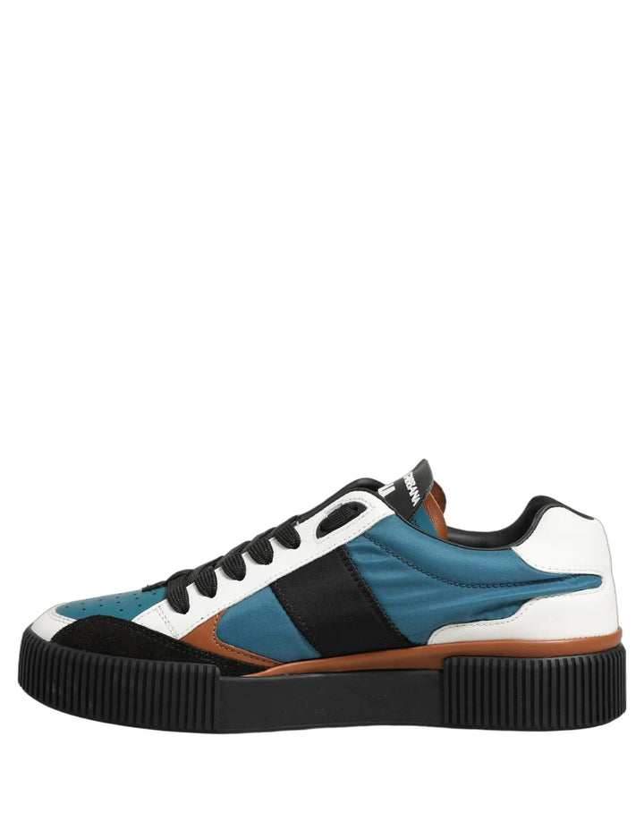 Dolce &amp; Gabbana Sample Sale | Dolce &amp; Gabbana Multicolor Leather MIAMI Low Top Men Sneakers Shoes - | Designer outlet