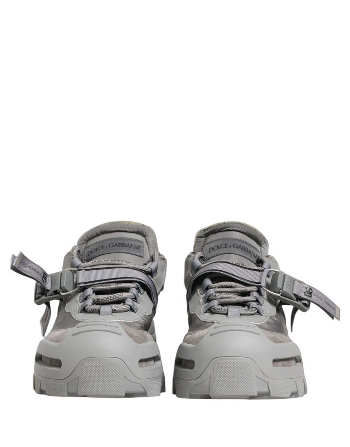 Dolce &amp; Gabbana Sample Sale | Dolce &amp; Gabbana Gray Airmaster Panelled Low Top Men Sneakers Shoes - | Designer outlet