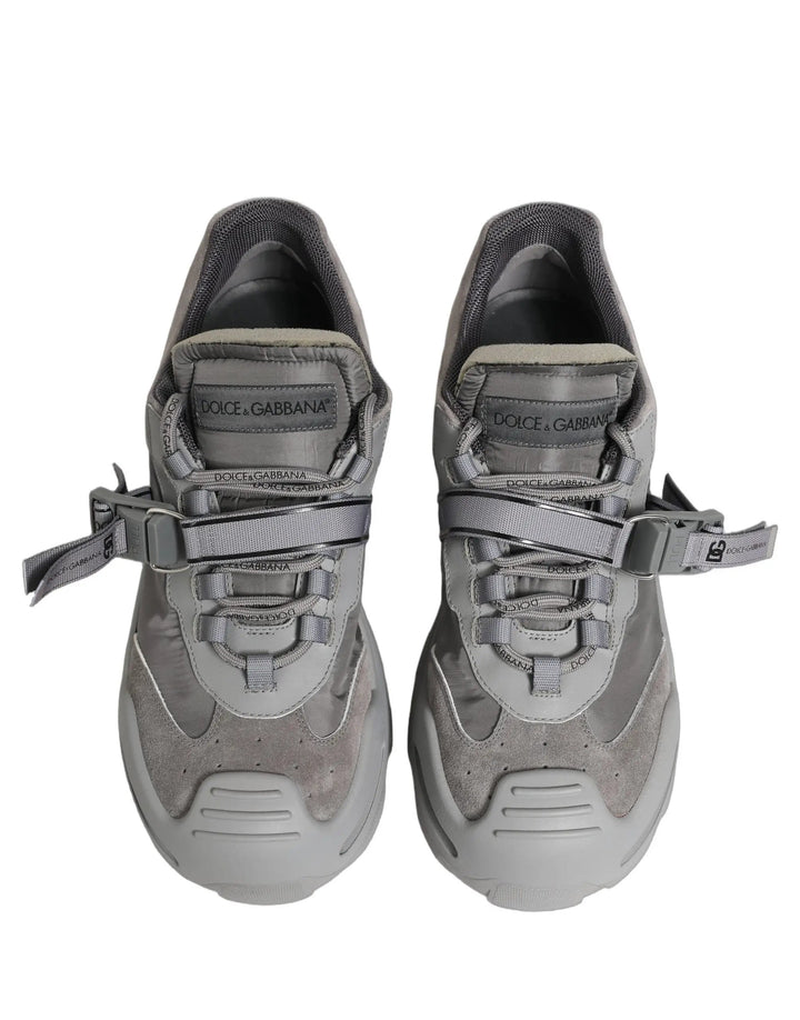 Dolce &amp; Gabbana Sample Sale | Dolce &amp; Gabbana Gray Airmaster Panelled Low Top Men Sneakers Shoes - | Designer outlet