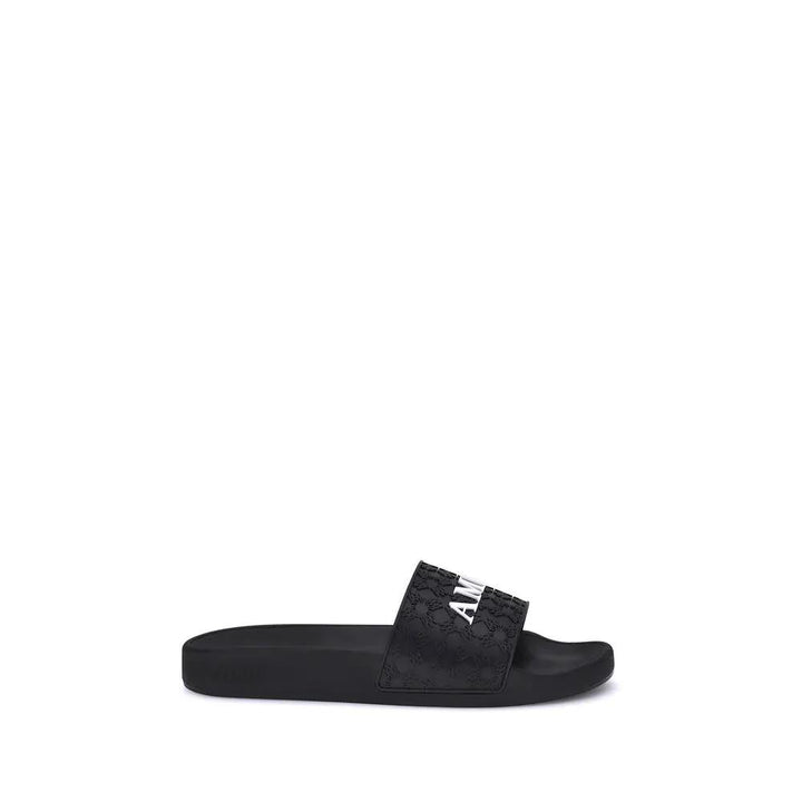 Amiri Sample Sale | Amiri Black Rubber Flat Sandals - | Designer outlet