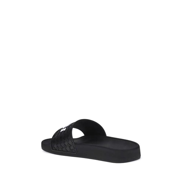 Amiri Sample Sale | Amiri Black Rubber Flat Sandals - | Designer outlet