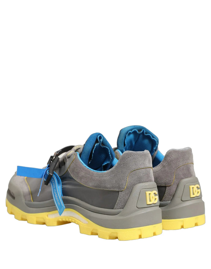 Dolce &amp; Gabbana Sample Sale | Dolce &amp; Gabbana Gray Airmaster Panelled Low Top Men Sneakers Shoes - | Designer outlet