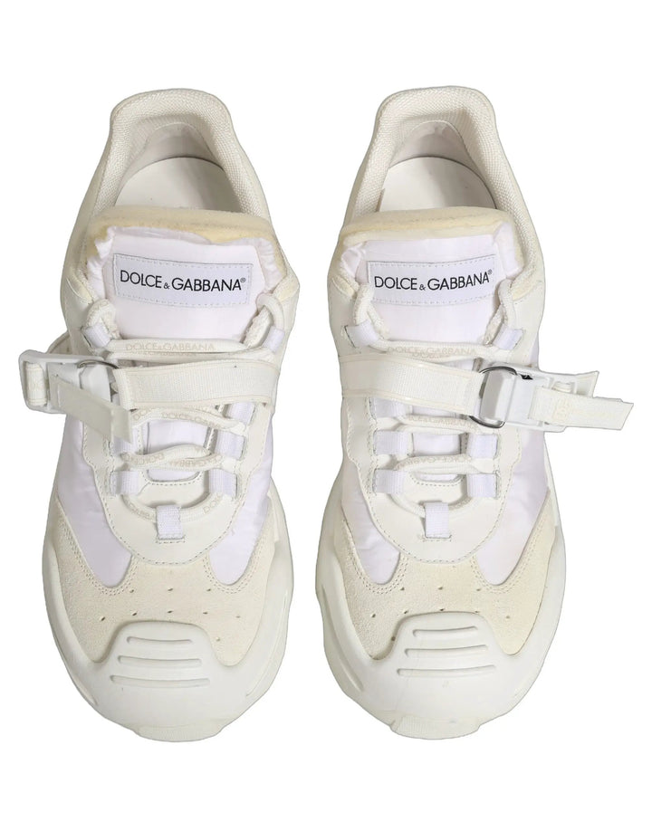 Dolce &amp; Gabbana Sample Sale | Dolce &amp; Gabbana White Airmaster Panelled Low Top Men Sneakers Shoes - | Designer outlet