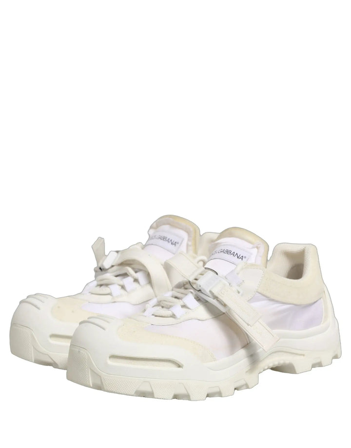 Dolce &amp; Gabbana Sample Sale | Dolce &amp; Gabbana White Airmaster Panelled Low Top Men Sneakers Shoes - | Designer outlet