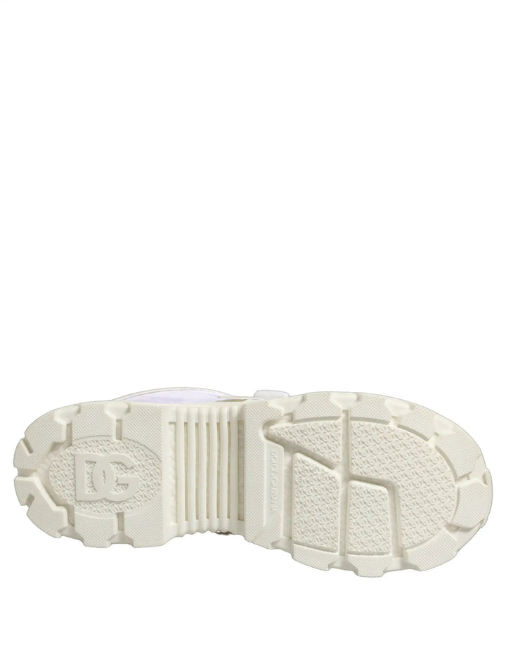 Dolce &amp; Gabbana Sample Sale | Dolce &amp; Gabbana White Airmaster Panelled Low Top Men Sneakers Shoes - | Designer outlet