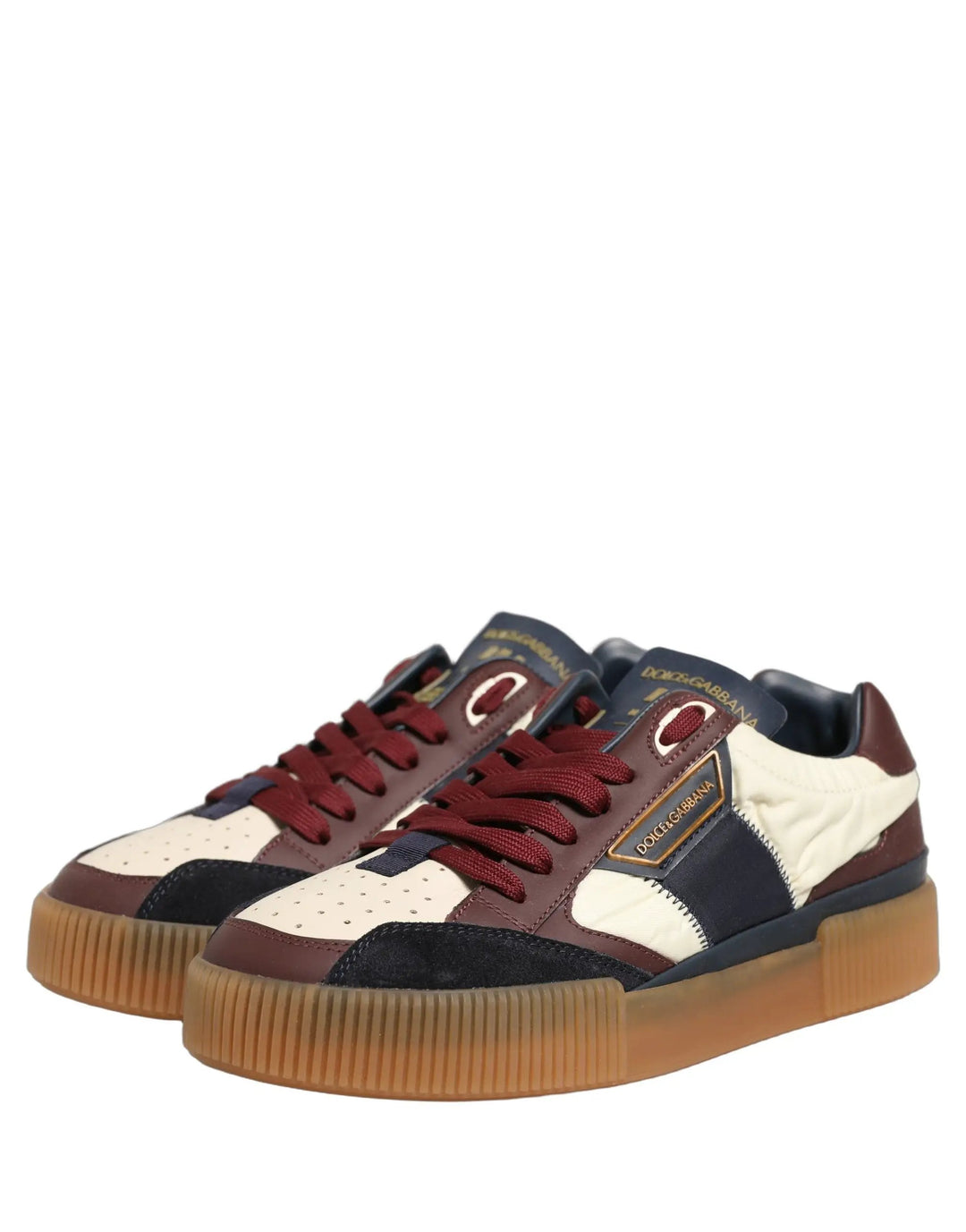 Dolce &amp; Gabbana Sample Sale | Dolce &amp; Gabbana Multicolor Leather MIAMI Low Top Men Sneakers Shoes - | Designer outlet