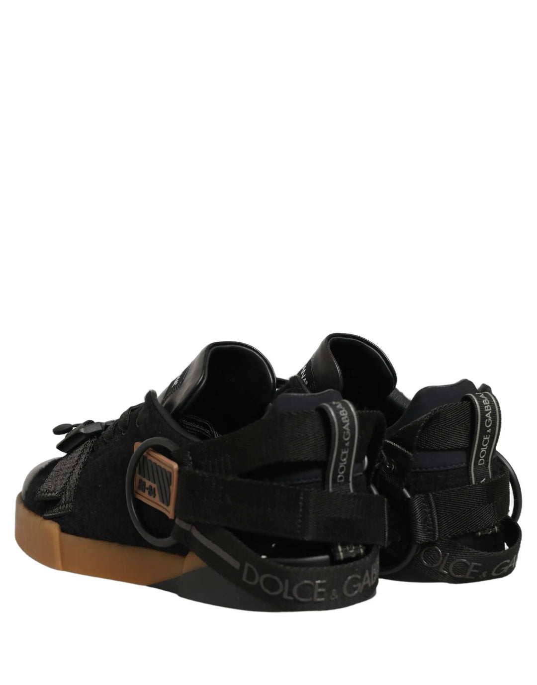 Dolce &amp; Gabbana Sample Sale | Dolce &amp; Gabbana Black Leather Low Trainers Men Sneakers Shoes - | Designer outlet