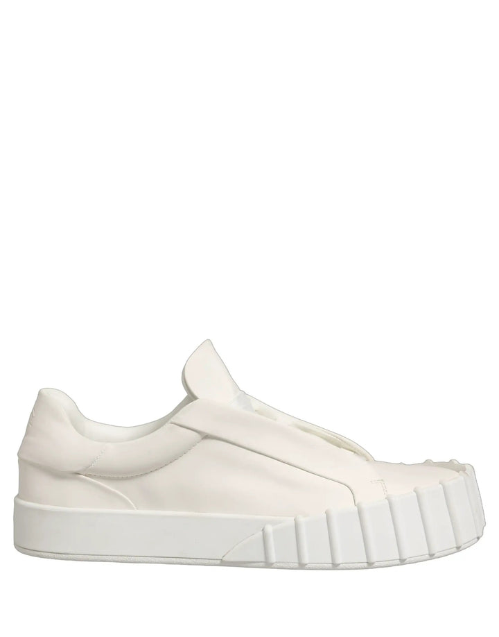 Dolce &amp; Gabbana Sample Sale | Dolce &amp; Gabbana White Leather Low Top Lace Up Sneakers Shoes - | Designer outlet