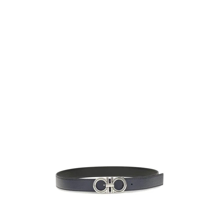 Ferragamo Sample Sale | Ferragamo Blue Calf Leather Bos Taurus Belt - | Designer outlet