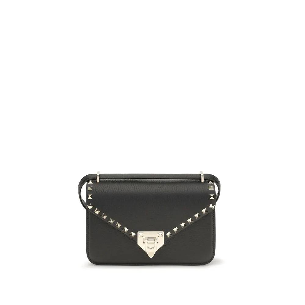 Valentino Garavani Sample Sale | Valentino Garavani Black Calf Leather Bos Taurus Shoulder Bag - | Designer outlet