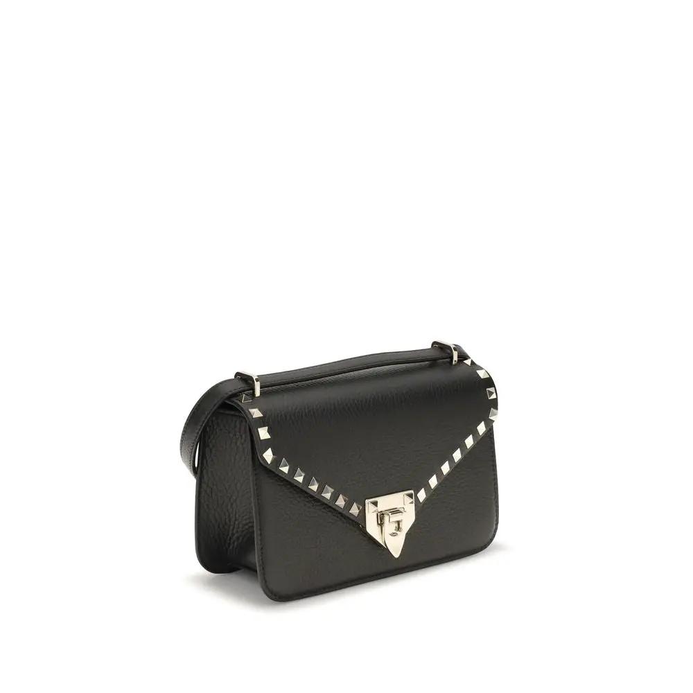 Valentino Garavani Sample Sale | Valentino Garavani Black Calf Leather Bos Taurus Shoulder Bag - | Designer outlet