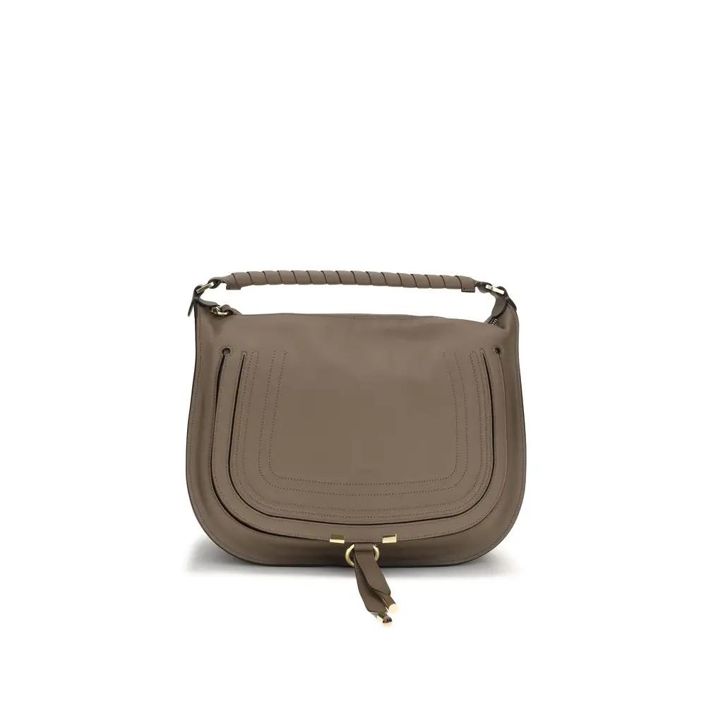 Chloé Sample Sale | Chloé Beige Calf Leather Bos Taurus Shoulder Bag - | Designer outlet