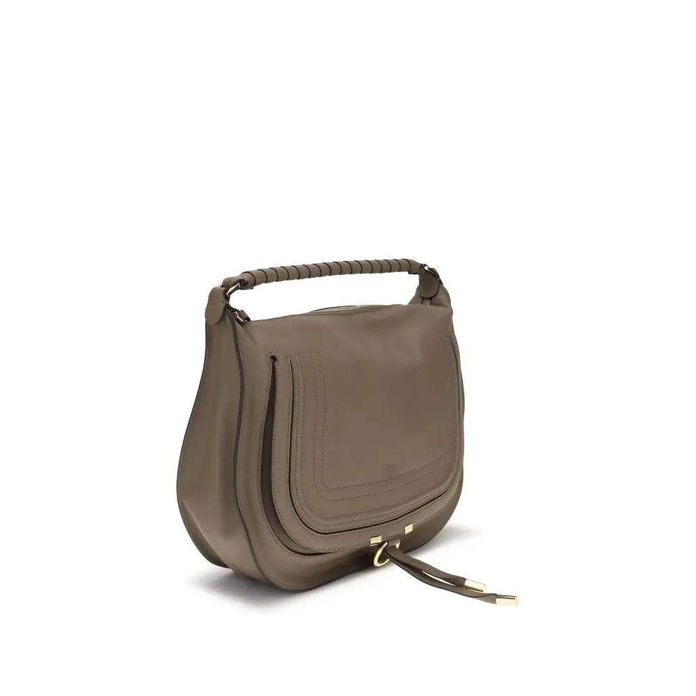 Chloé Sample Sale | Chloé Beige Calf Leather Bos Taurus Shoulder Bag - | Designer outlet