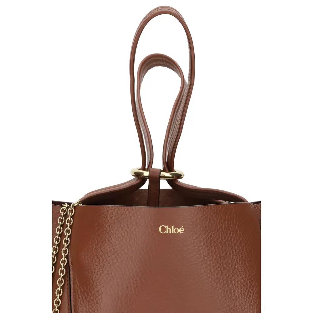 Chloé Sample Sale | Chloé Brown Calf Leather Bos Taurus Shoulder Bag - | Designer outlet