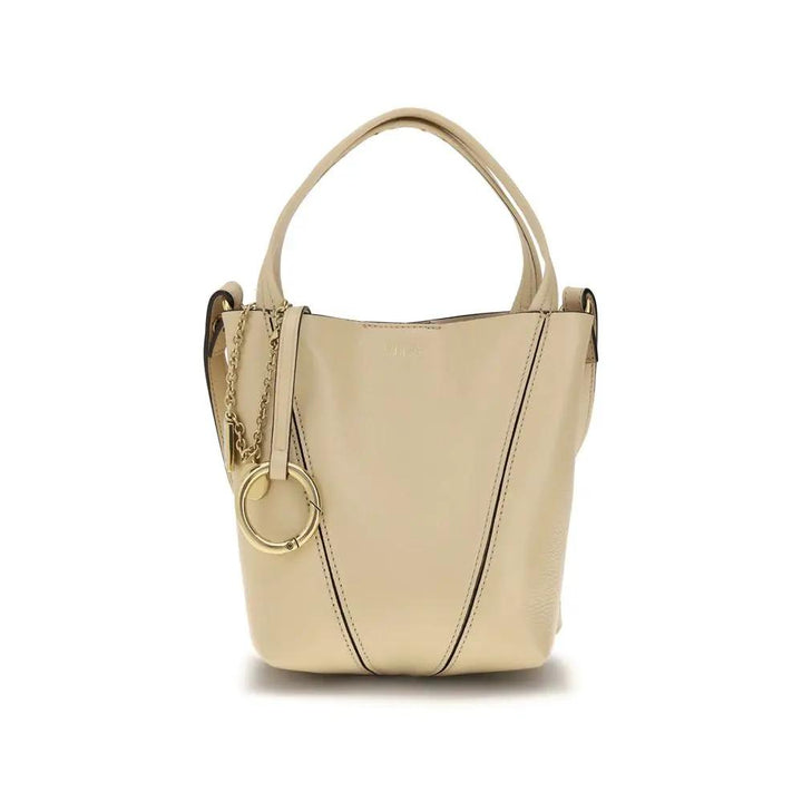 Chloé Sample Sale | Chloé Beige Calf Leather Bos Taurus Shoulder Bag - | Designer outlet
