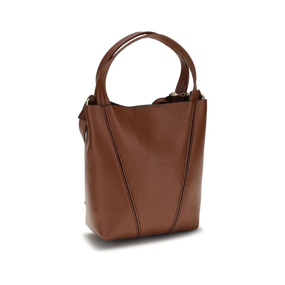 Chloé Sample Sale | Chloé Brown Calf Leather Bos Taurus Shoulder Bag - | Designer outlet
